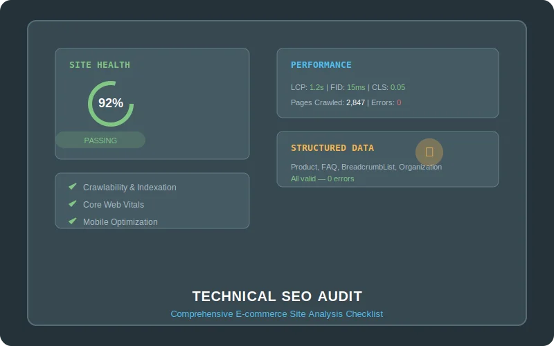 Technical SEO Audit Checklist for E-commerce (2026 Edition) — SEO guide by Shoaib Santo