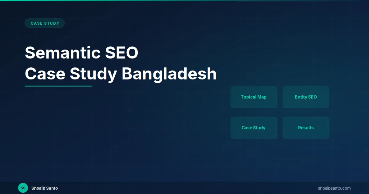 SEO Case Studies Bangladesh — Real Results 2026 — SEO guide by Shoaib Santo